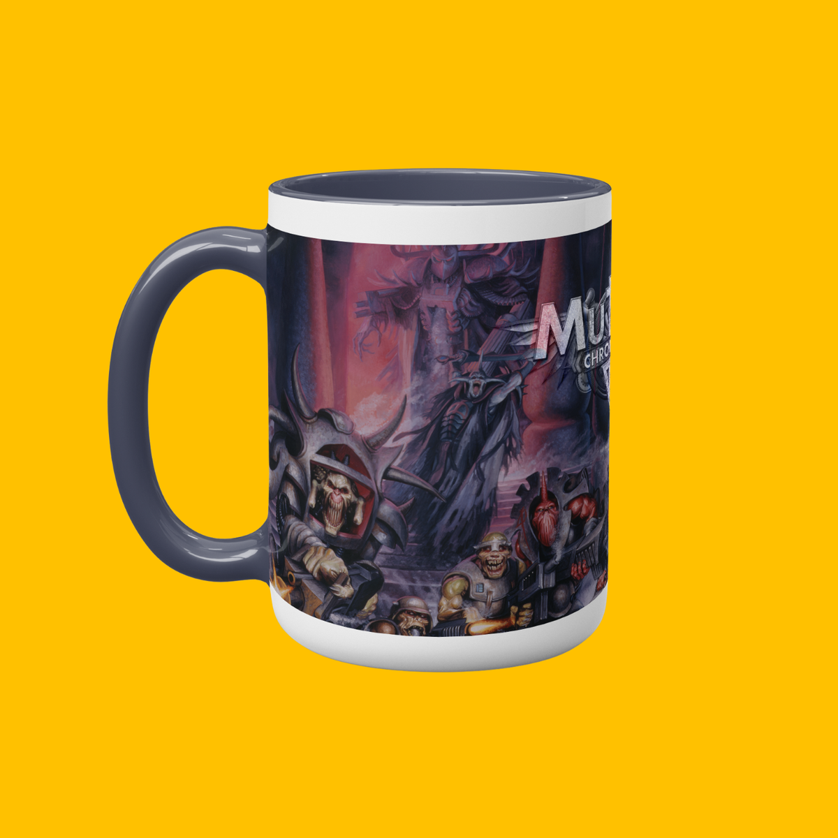 Mutant Chronicles - Storm the Citadel Mug on Heroic Signatures yellow background