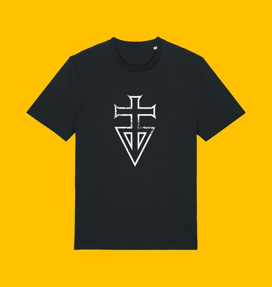 Mutant Chronicles - The Brotherhood Faction T Shirt on Heroic Signatures yellow background