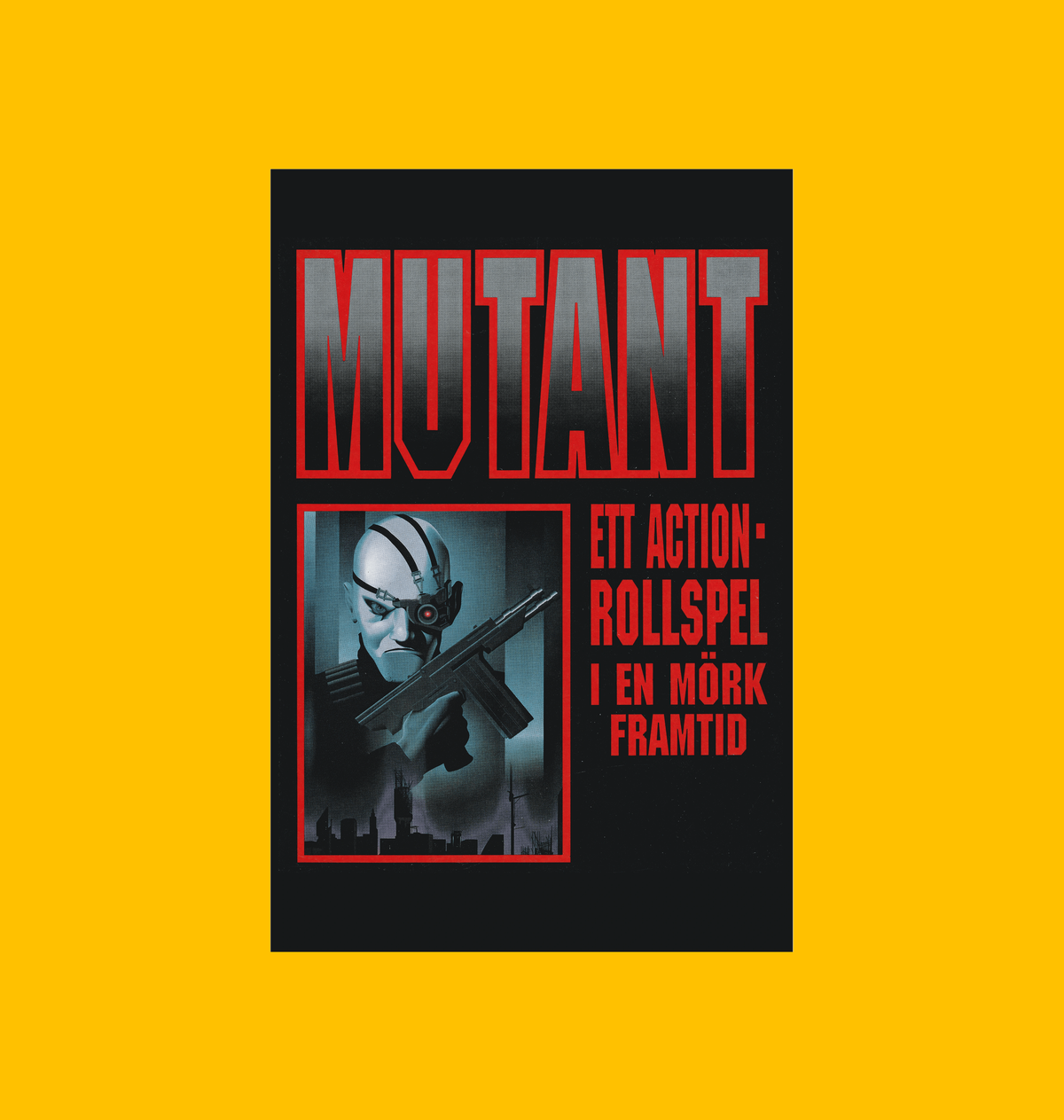 Mutant Year Zero - Origin of Chaos Poster on Heroic Signatures yellow background