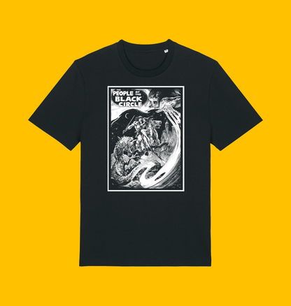 Conan - Savage Sword of Conan People of the Black Circle T Shirt on Heroic Signatures yellow background