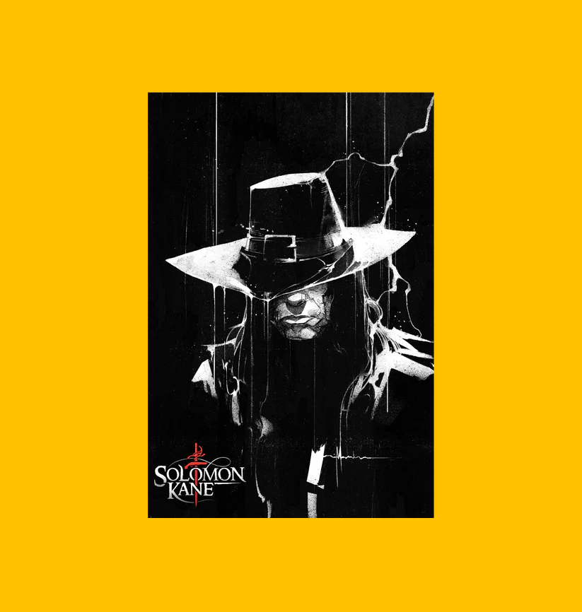 Solomon Kane - Moonlit Judgment Poster on Heroic Signatures yellow background