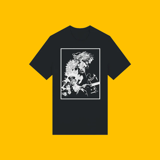 STEVE COSTIGAN: Boxing Against Blades T-Shirt on Heroic Signatures yellow background
