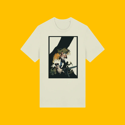 STEVE COSTIGAN: Dockside Champion T-Shirt on Heroic Signatures yellow background