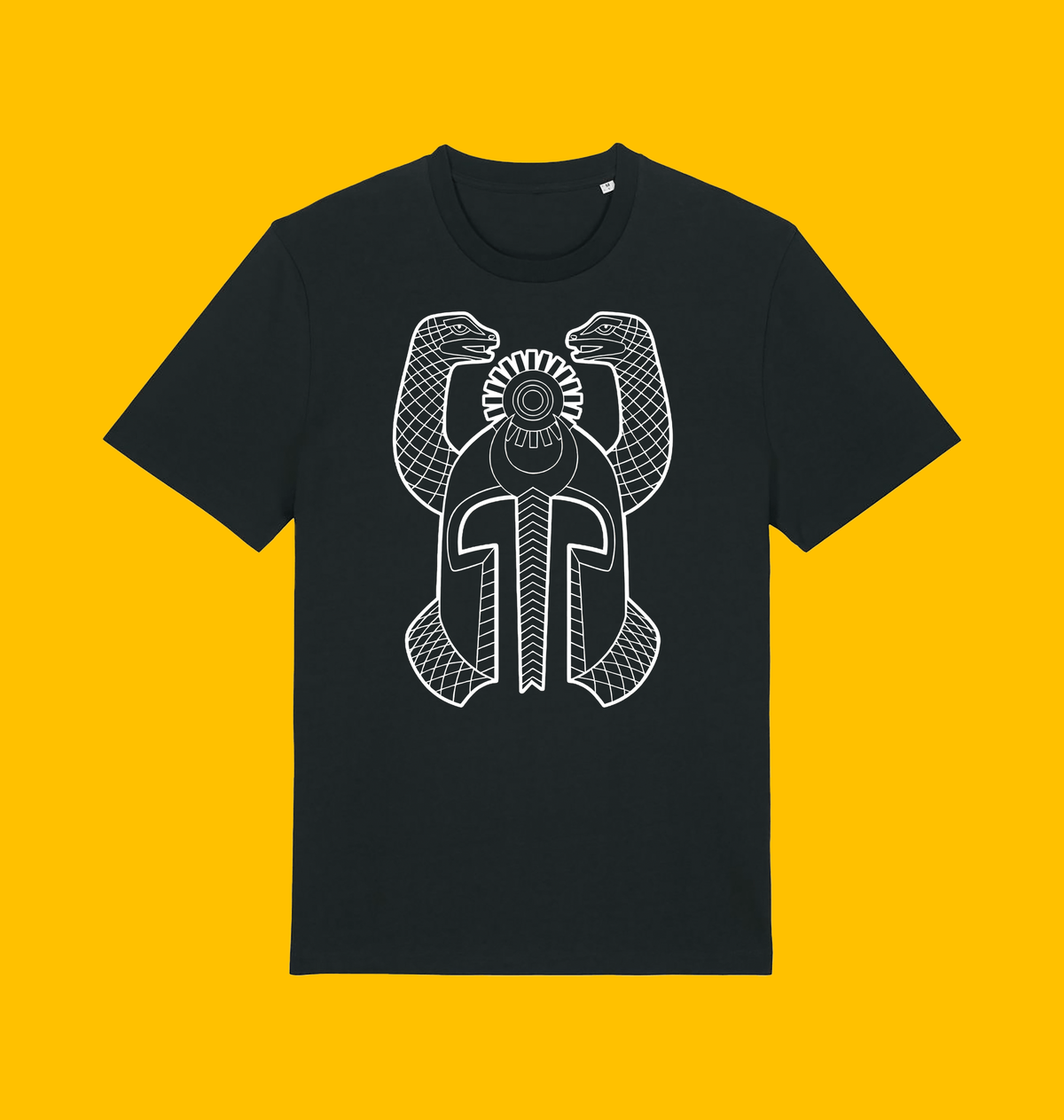 Conan - Thulsa Doom Helmet T-Shirt on Heroic Signatures yellow background