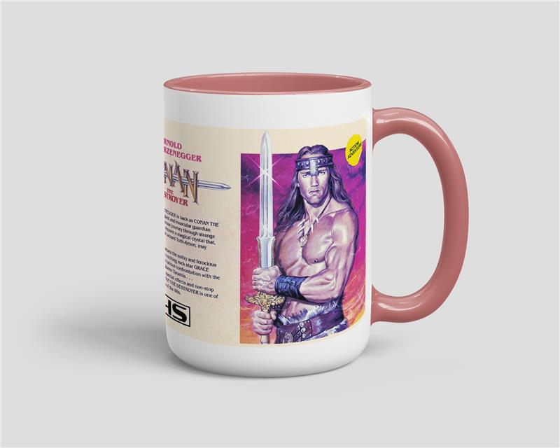 Conan the Destroyer VHS Cover Mug right view